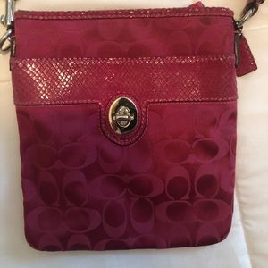 Pink Coach Cross Body Purse